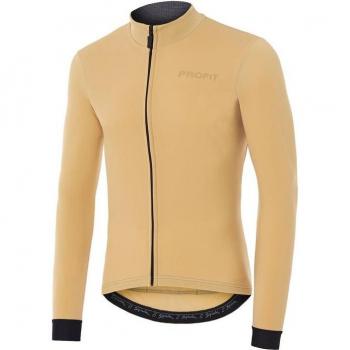 Maillot de ciclismo unisex Spiuk Profit Cold and Rain manga larga beige claro - S