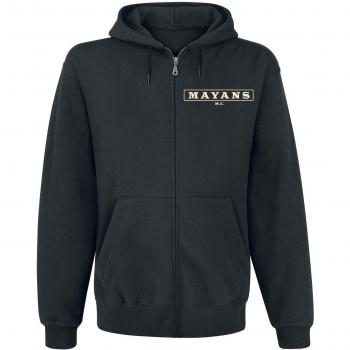 Sons of Anarchy Mayans - Backpatch Capucha con Cremallera Negro L