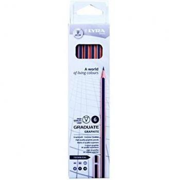 LYRA GRADUATE GRAPHITE BOX 6 PCS TECHNICAL DRAWING