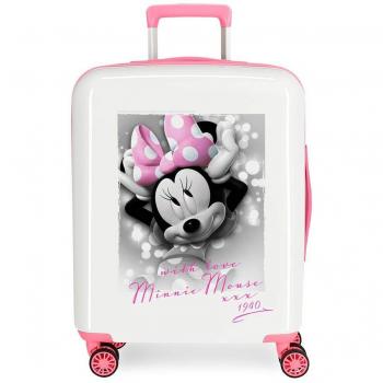Disney Minnie Style Maleta de cabina Multicolor 37x55x20 cms Rígida ABS Cierre combinación 38.4L 2,9Kgs 4 Ruedas Dobles Equipaje de Mano