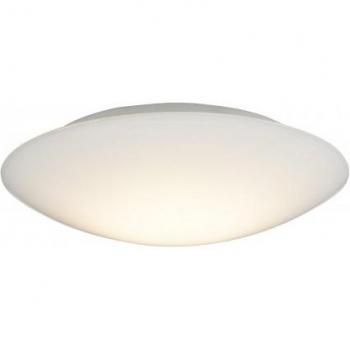 Lámpara de techo LOVO en vidrio y ópalo, diámetro 38 cm, empotrada LED con 1 luz Opal