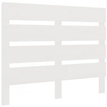 Cabecero de madera maciza de pino blanco 90x3x80 cm