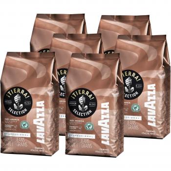 Lavazza Coffee Espresso Tierra Intenso, Whole Beans, Pack of 6, 6 x 1000g