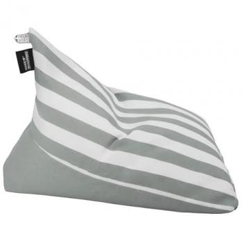 Puff Pirámide Toldotex Gris HAPPERS - Cómodo, Ligero y Resistente para Exterior e Interior