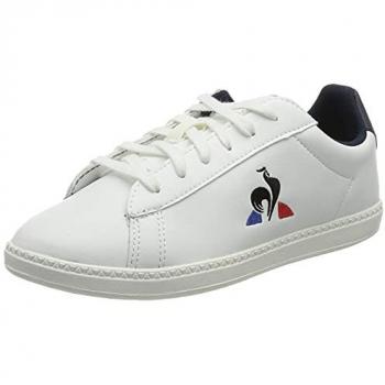 Zapatillas deportivas Le Coq Sportif Courtset GS para Niños y Niñas, Color Blanco Óptico/Azul Vestido, Talla 29 EU