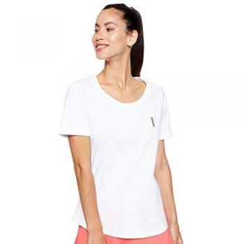 adidas W BB T Camiseta de Manga Corta, Mujer, White, 2XS