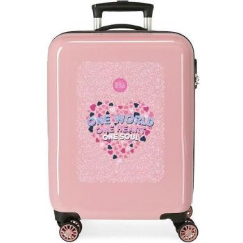 Maleta de Cabina Roll Road One World rígida 55cm nude