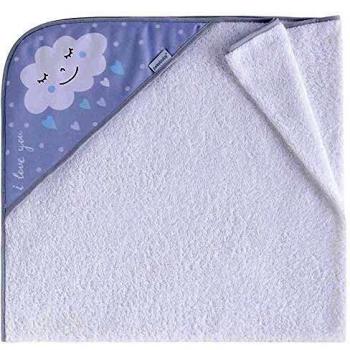 Pekebaby Capa de baño para bebe (100x100 cm) NUVOLA AZUL