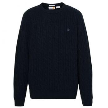 Timberland Phillips Brook Men's Dark Blue Cable Knit Sweater Size M