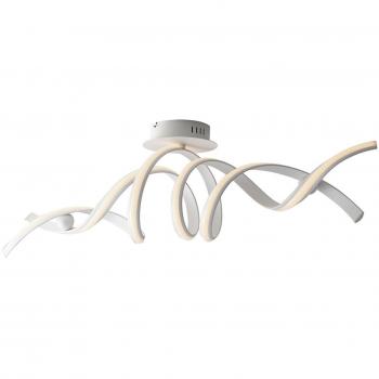 Plafonnier LED intégré Mystral blanc ampoules 30cm - Luz de techo LED semi empotrada integrada, blanca, 4000K