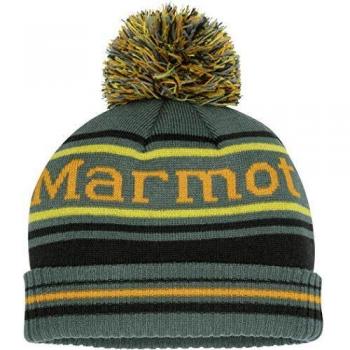 Marmot Sombrero para niño, diseño Retro con pompón, Niños, Gorro, 17990-4850-ONE, Crocodile/Rosin Green, Talla única