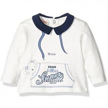 BRUMS Camicino Interlock C/Collo, Camisa Para Bebés, Blu 11, 6M