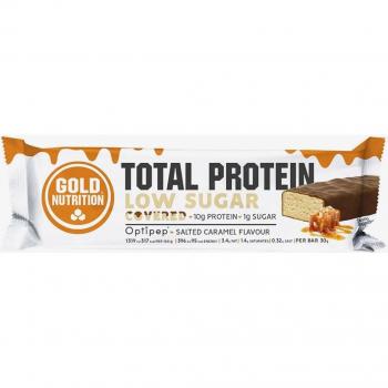 Barrita proteica caramelo salado Gold Nutrition Low Sugar 30 g (1 unidad)