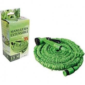 Bcalpe YR-3032-C Manguera Extensible c/Pistola, Verde, 13x26x13 cm