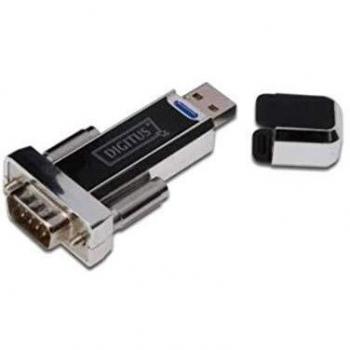 DIGITUS USB to Serial Adapter - RS232 Converter - USB 1.1 Type-A to DSUB 9M - PL2303RA Chipset - Cable de extensión