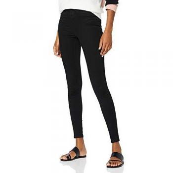 Noisy May NOS DE Nmcallie HW Skinny Jeans Vi023bl Noos Vaqueros, Negro