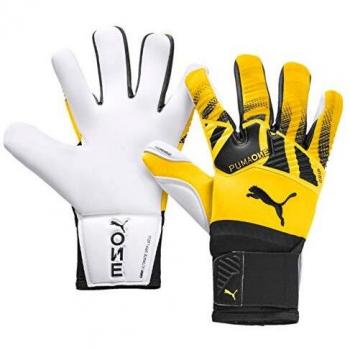 PUMA One Grip 1 Hybrid Pro Guantes De Portero, Unisex-Adult, Ultra Yellow Black White, 10