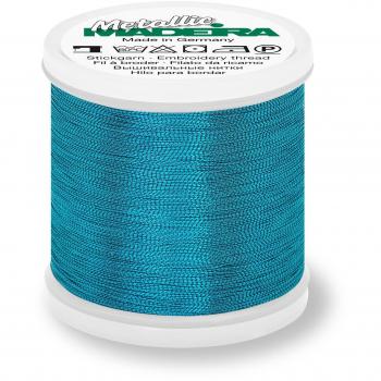 Madeira No. 40 Metallic Turquoise Embroidery Thread - 200m (Color: 9842-365)