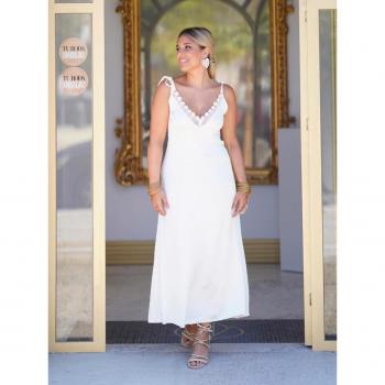 Vestido lencero Mariquita L/XL beige