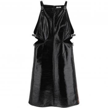 Courreges Mini Vinyl Dress - Bold Black, Size XS