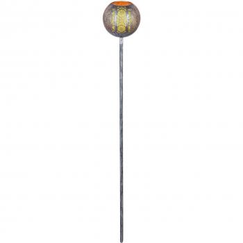 Lámpara Solar LED 'Miliana' con Pica de Metal en Plata