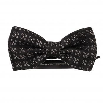 Dolce & Gabbana Black White Polka Dot 100% Silk Neck Papillon Tie