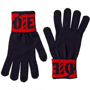 Diesel K-SCREEX GLOVE - Guantes para hombre, tejido jacquard, logotipo L, XL azul L