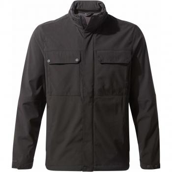 Craghoppers Chaqueta Dunham Soft Shell para hombre, Hombre, CML067 80080, negro, XL