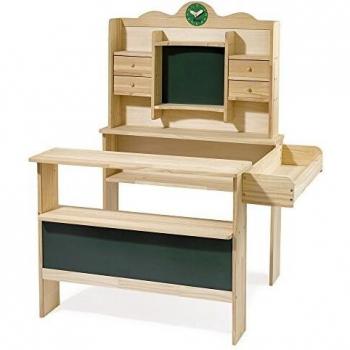 Tienda de Juguete Uli de Madera con Pizarra, Reloj Aprendizaje y Cajones - howa® 4741