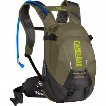 CamelBak Skyline LR 10 100 oz – Mochila de hidratación, Unisex, Skyline LR 10 100 oz, Burnt Olive/Lime Punch