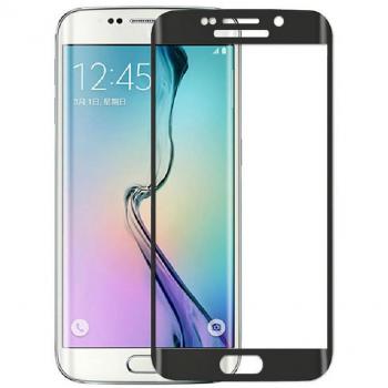 Negro S6 Edge Protector de Pantalla, Claro 3D PET curvo Cine Pantalla Completa Vidrio Templado Protector para Samsung Galaxy S6 Edge G9250 Film Protector de pantalla Defensa membrana de Protection-Black