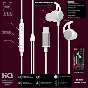 Auricular Sami Pro Blanco Digital Tipo C