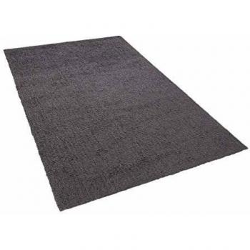 Alfombra Shaggy Gris Melange 200 x 300 cm Moderna de Pelo Largo y Maquinilla Rectangular