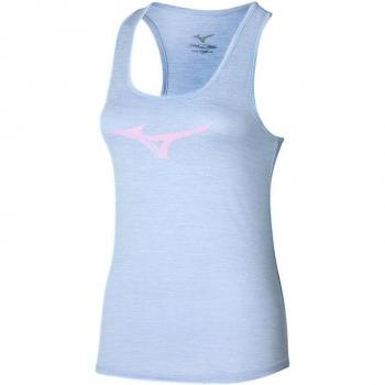 Mizuno Impulse Core RB Camiseta de Running para Mujeres - Azul Claro, ligera, transpirable, tecnología de secado rápido, ajuste cómodo, diseño moderno