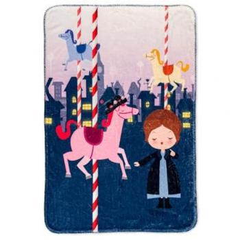 Manta Microfibra Multicolor Mr. Fox Nanny 110 x 140 cm