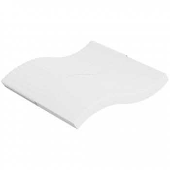 Colchón de espuma Medium Soft 200x200 cm Vidaxl Blanco