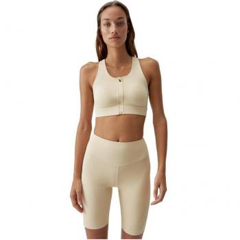 Top deportivo Soata Oat Milk - Sujetador deportivo de mujer Born Living Yoga en color oat milk