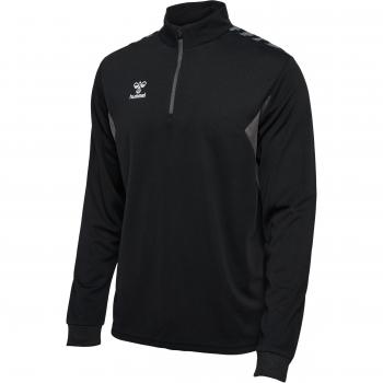 Hummel Sudadera Con Media Cremallera Authentic - Sudadera deportiva, media cremallera, diseño auténtico, material transpirable, ajuste cómodo, ideal para entrenamientos y actividades al aire libre