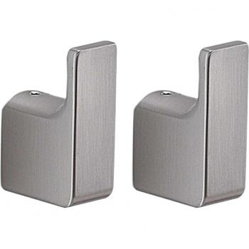Percha de baño Gedy Pirenei PI273800000, set de 2 unidades, diseño moderno, material resistente a la humedad, acabado en color blanco