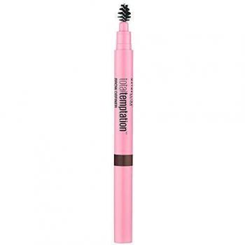 Maybelline Lápiz de Cejas Total Temptation, Tono 120 Marrón Medio