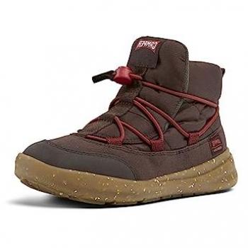 Botines Camper Ergo K900324-003 para niños, marrones, poliéster, suela punteada a contraste