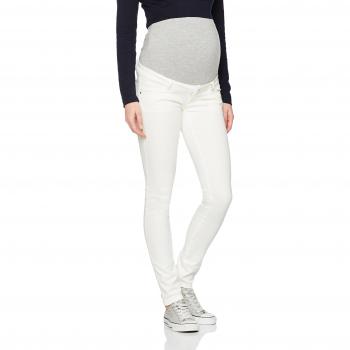 MAMALICIOUS Mlsigga Slim Plain Jeans B. Pantalones premamá, Marfil