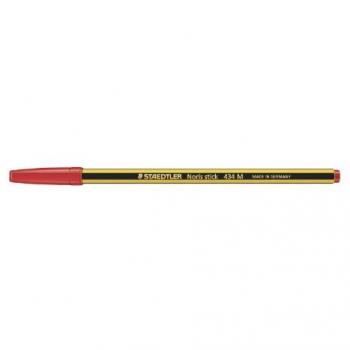 Staedtler 434M - Bolígrafo con punta resistente - Color rojo