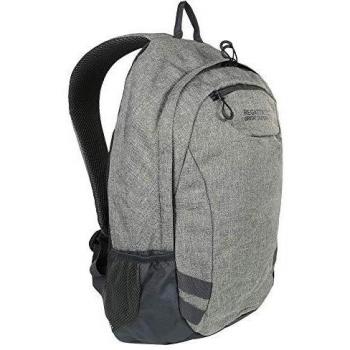 Regatta Brize II - Mochila acolchada resistente, color Gris Marl/Ébano, tamaño 20 Litros