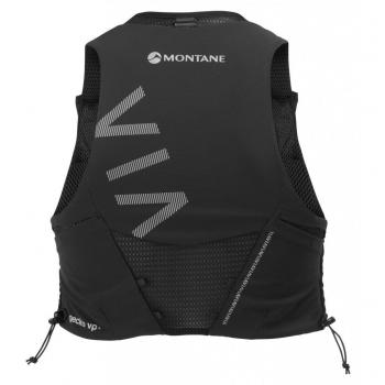 Montane Chaleco de Hidratación Gecko Vp+ Negro (L) para Running, ligero, con múltiples bolsillos, compatible con sistema de hidratación, ajuste cómodo y transpirable