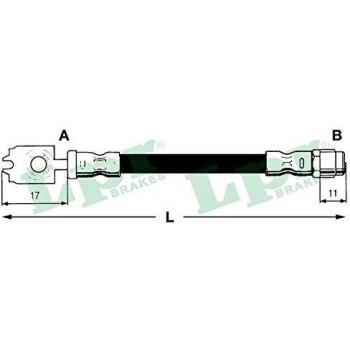 Latiguillo de freno LPR 6T46742 - Manguera flexible para sistema de frenos, fabricada con materiales de alta calidad, resistencia a la presión y al desgaste, compatible con diversos modelos de vehículos