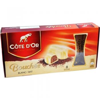 White BouchÃ©e 8 x 24g Blanc Wit Box - CÃŽte d'Or Belgian Chocolates 196g
