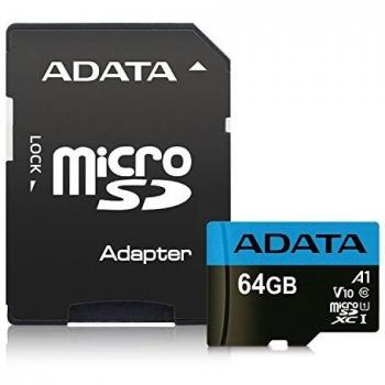 ADATA 64GB, microSDHC, Class 10 64GB Flash Memory Class 10 UHS-I - Flash Memory