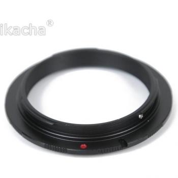 Anillo Adaptador Inverso Macro para Lente de Cámara Canon EOS, Rosca de Filtro 49mm a 77mm