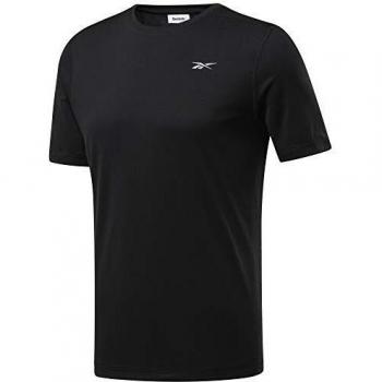 Reebok Re SS tee Camiseta, Hombre, Negro, M
